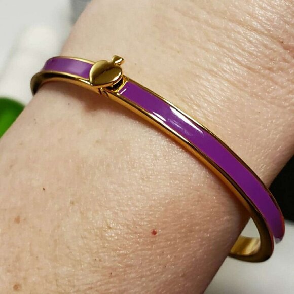 Kate Spade Purple Enamel Hinge Bracelet - Picture 5 of 5